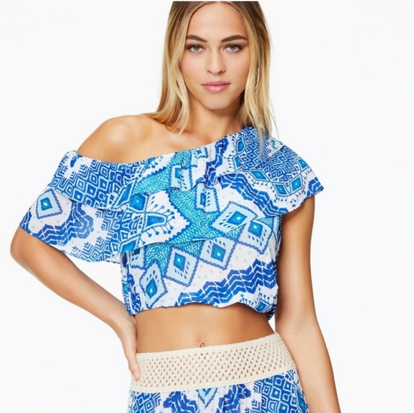 NWT Ramy Brook Off the Shoulder Crop Top - Picture 1 of 9